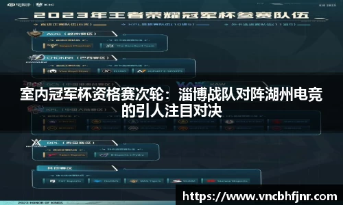 室内冠军杯资格赛次轮：淄博战队对阵湖州电竞的引人注目对决