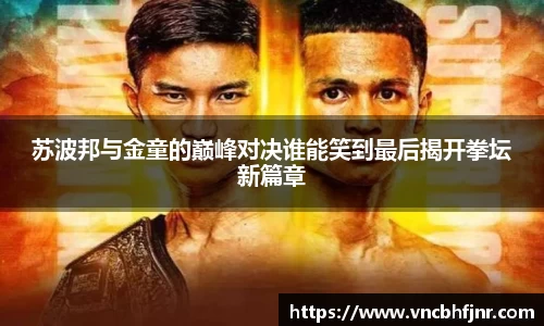 苏波邦与金童的巅峰对决谁能笑到最后揭开拳坛新篇章